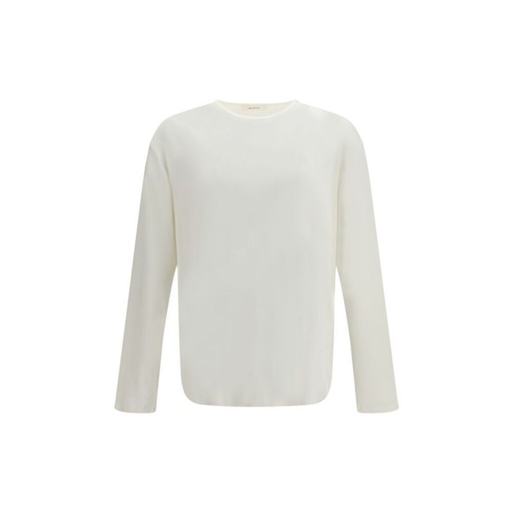 Umit Benan White Cotton Long Sleeve Men's T-Shirt